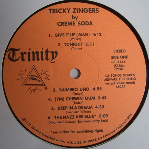 Creme Soda - Tricky Zingers 1975 