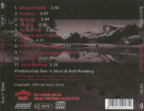 Sun'n'Steel - Wicked World (2001)