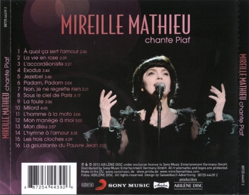 Mireille Mathieu - Mireille Mathieu Chante Piaf (2012) Lossless + mp3