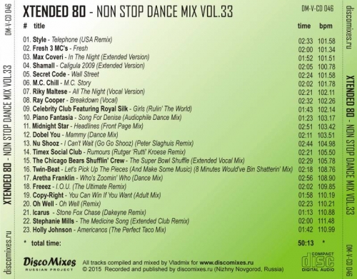 Xtended 80 - Non Stop Dance Mix Vol.33 (2015)