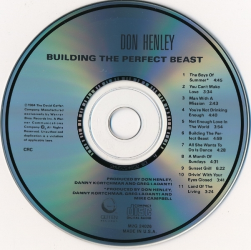 Don Henley - Building The Perfect Beast (1984) [1990] Lossless + mp3