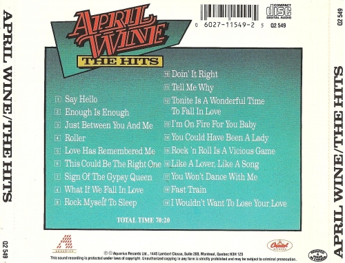 April Wine - The Hits (1987) (reissue 1998) (Lossless+MP3)