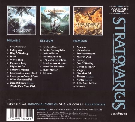 Stratovarius - Collector's Package [3CD] (2015) (Lossless)