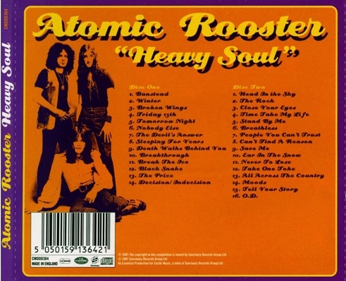 Atomic Rooster - Heavy Soul (2001) [Sanctuary Rec. 2CD Compilation 2004] Lossless 