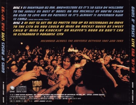 Guns n' Roses - Live Era '87-'93 (2CD) [Japanese Edition] (1999) (Lossless)