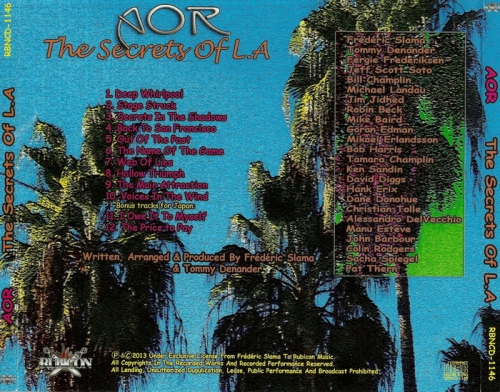 AOR - The Secrets Of L.A 2013 (Japanese Edition RBNCD-1146)  