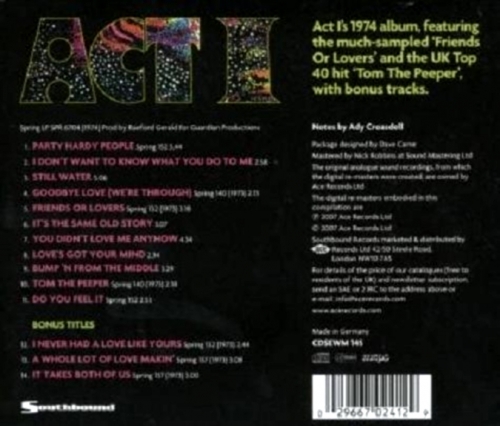 Act 1 - Act 1 (1974) (Reissue 2007)