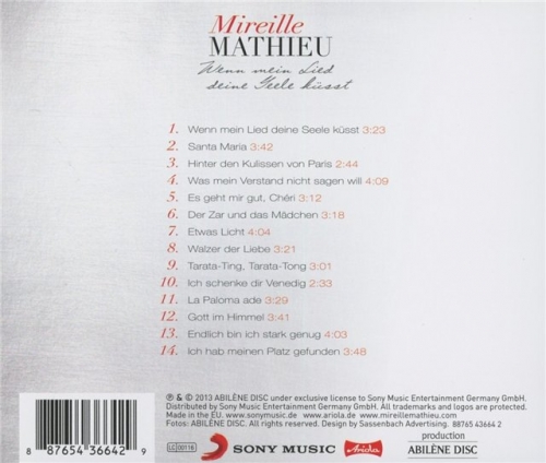 Mireille Mathieu - Wenn Mein Lied Deine Seele Kusst (2013)
