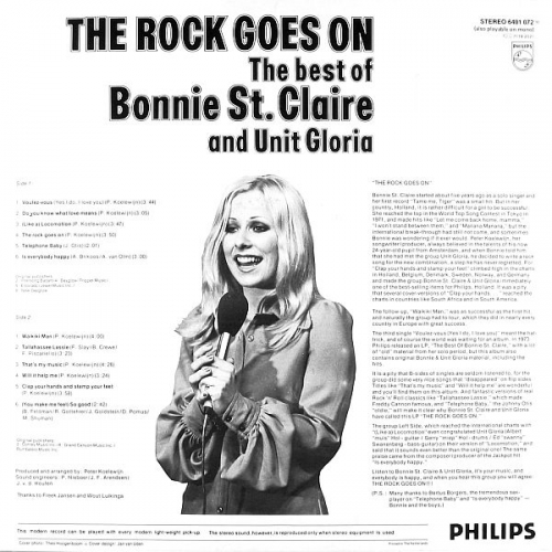 Bonnie St.Claire & Unit Gloria - The Rock Goes On (1974)