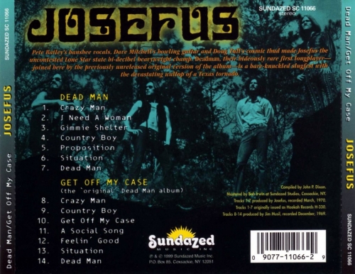 Josefus - Dead Man / Get Off My Case (1969-70)  (1999) Lossless