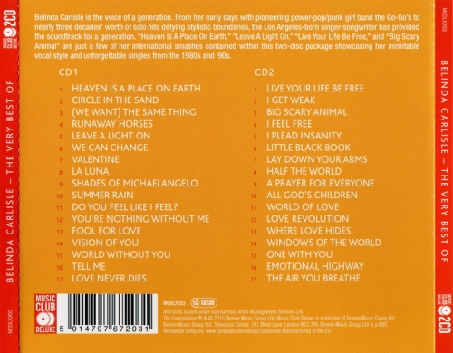 Belinda Carlisle - The Very Best Of [Compilation] 2CD (2015) (Lossless+mp3)