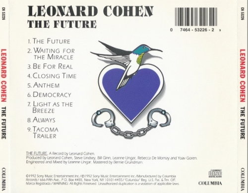 Leonard Cohen - The Future (1992) Lossless + mp3