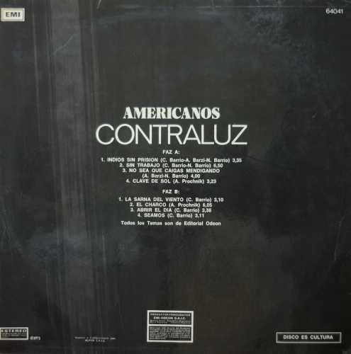 Contraluz - Americanos 1973