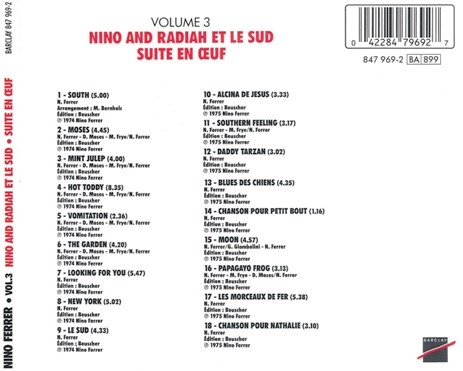 Nino Ferrer - Nino And Radiah Et Le Sud (1974) / Suite En Oeuf (1975) [Reissue 2006]