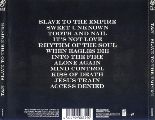 T & N - Slave To The Empire (2012) (Lossless+MP3)