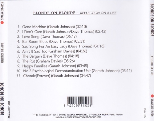 Blonde On Blonde - Reflections On A Life (1971) (Reissue 1996) (Lossless+MP3)