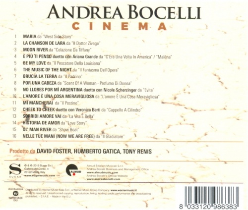 Andrea Bocelli - Cinema [Deluxe Edition] (2015) (Lossless+mp3)