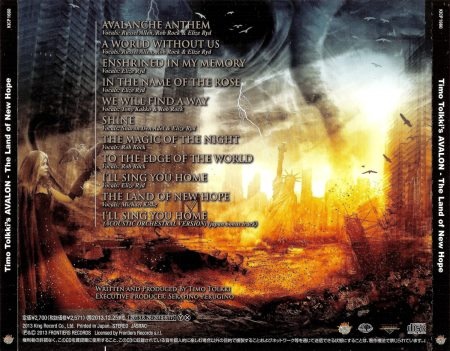 Timo Tolkki's Avalon - The Land Of New Hope [Japanese Edition] (2013) (Lossless)