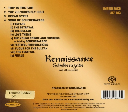 Renaissance - Scheherazade and Other Stories (1975) (Lossless) (Reissue 2014)