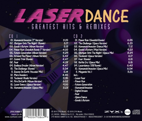 Laserdance - Greatest Hits & Remixes 2CD [Compilation] (2015) (Lossless)