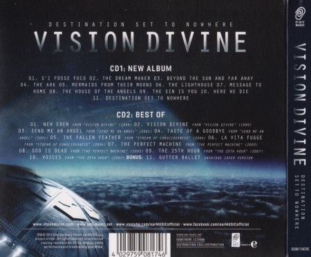 Vision Divine - Destination Set To Nowhere [2CD] (2012) (Lossless)