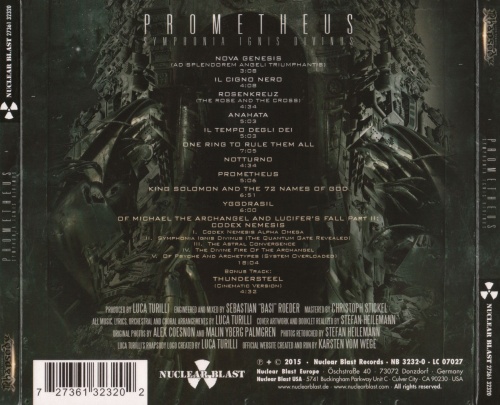 Luca Turilli's Rhapsody - Prometheus: Symphonia Ignis Divinus (Limited Edition) 2015