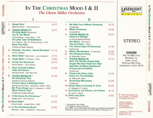 The Glenn Miller Orchestra - In The Christmas Mood (I & II) (1993) Lossless + mp3