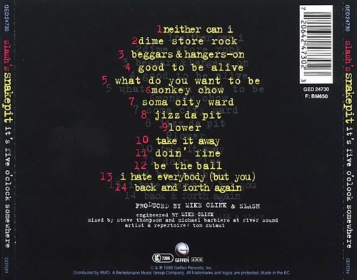 Slash's Snakepit - It's Five O'Clock Somewhere 1995 (Lossless+MP3)