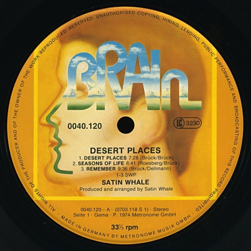 Satin Whale - Desert Places 1974