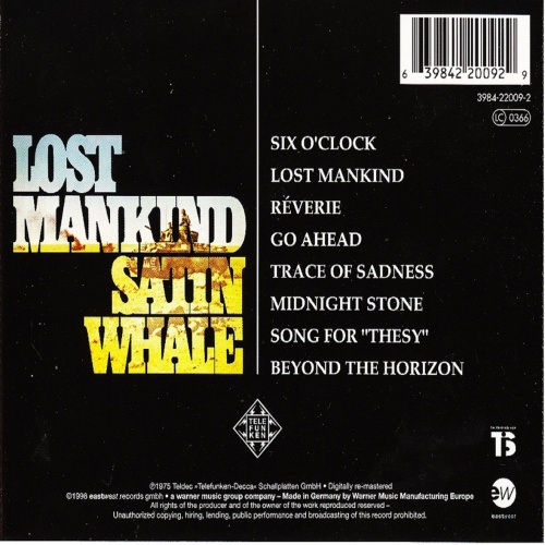 Satin Whale - Lost Mankind 1975