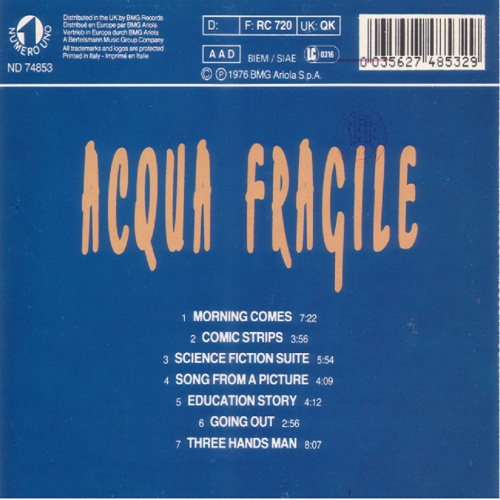 Acqua Fragile - Acqua Fragile 1973