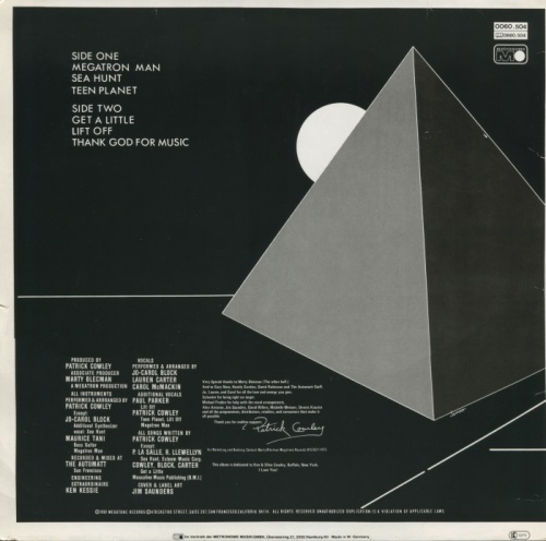 Patrick Cowley - Megatron Man (1981) (LP)