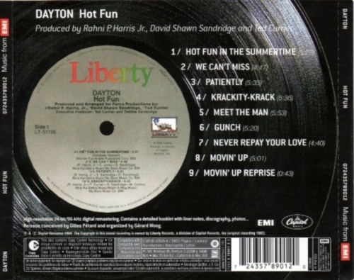 Dayton - Hot Fun 1982 (reissue 2004)