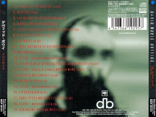 David Bowie - 1.Outside [Japanese Edition] (1995) [2013] (Lossless)