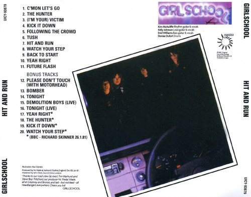 Girlschool - Hit and Run [Japanese Edition] (1981) [2009] (Lossless)