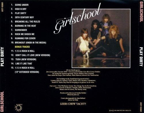 Girlschool - Play Dirty [Japanese Edition] (1983) [2009] (Lossless)
