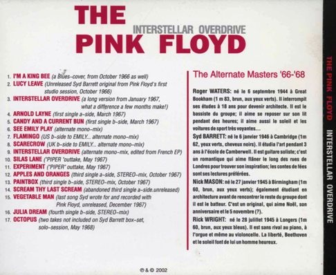 Pink Floyd - Interstellar Overdrive: The Alternate Masters '66-'68 (2002) Lossless Pink Floyd - Interstellar Overdrive: The Alternate Masters '66-'68 (2002) Lossless
