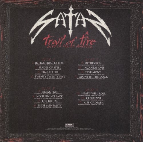 Satan - Trail Of Fire: Live In North America [Japanese Edition] (2014) (Lossless)