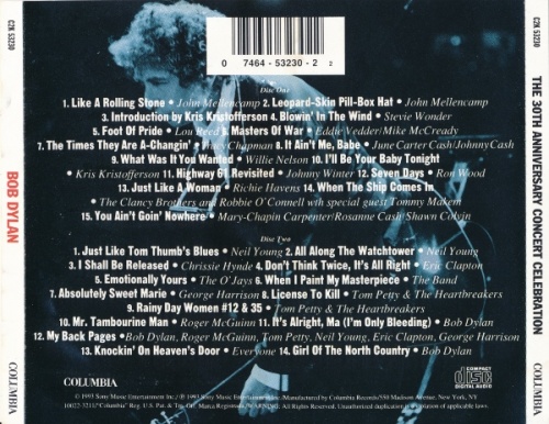 VA - Bob Dylan - 30th Anniversary Concert Celebration (1993) Lossless + mp3