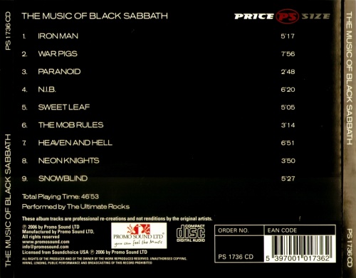 The Ultimate Rocks - The Music Of Black Sabbath - The Hits Re-Loaded 2006