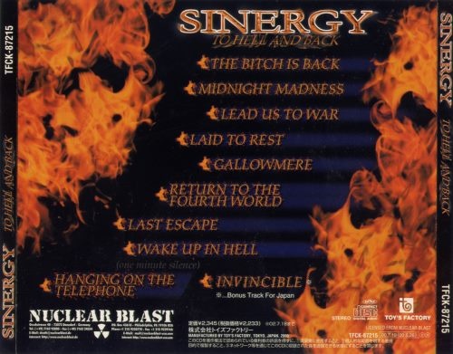 Sinergy - To Hell and Back [Japanese Edition] (2000) (Lossless)