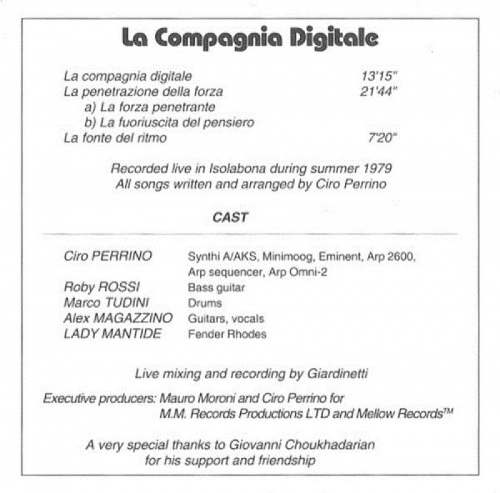 La Compagnia Digitale - La Compagnia Digitale [archival] (1979) 1992