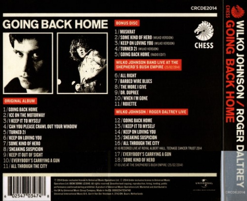 Wilko Johnson & Roger Daltrey - Going Back Home+Bonus (2014)(Lossless)