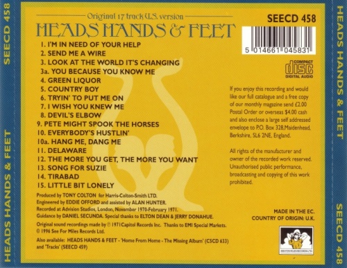 Heads Hands & Feet - Heads, Hands & Feet (1971) (1996) Lossless