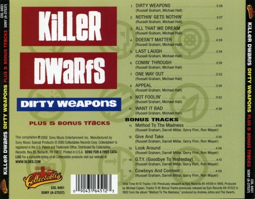 Killer Dwarfs - Dirty Weapons 1990 (Lossless+MP3)