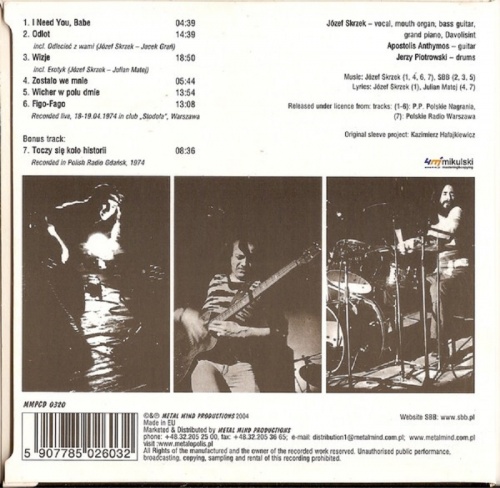 SBB / 1974 / Live in Opole 1974. Rock przez ca&#322;y rok (Rock przez caly rok) (2009 issue)