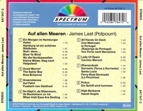 James Last - Kapt'n James auf allen Meeren 1973 (Lossless)