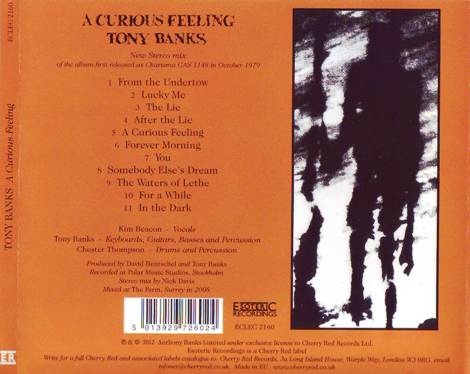 Tony Banks - A Curious Feeling (1979) [Reissue 2012] Lossless