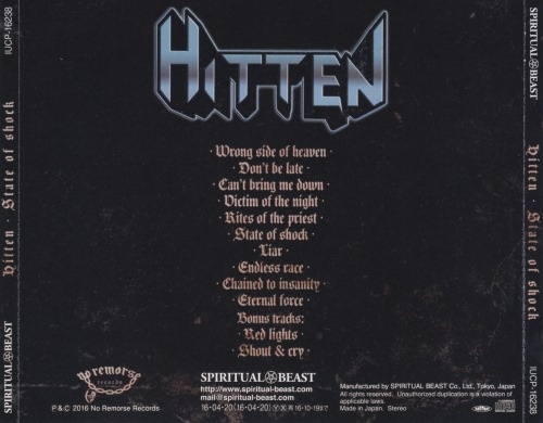 Hitten - State Of Shock [Japanese Edition] (2016) (Lossless)