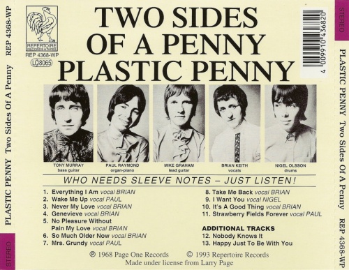 Plastic Penny - Two Sides Of Penny (1969) (1993) Lossless